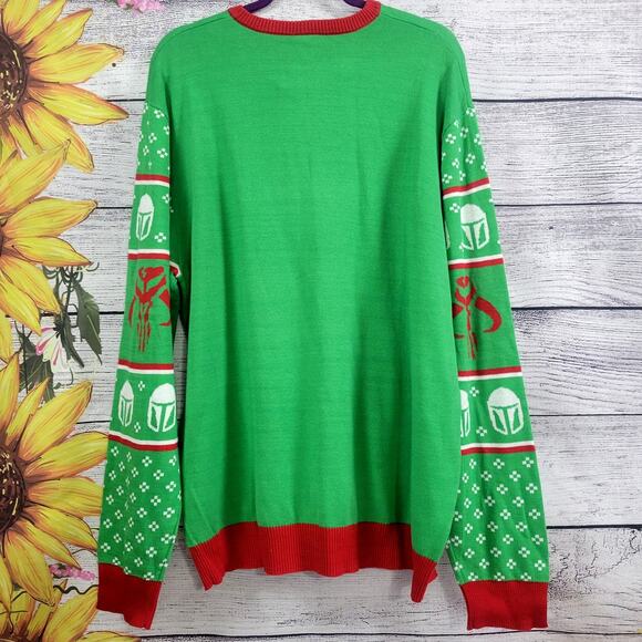 Star Wars Christmas Sweater Presents Baby Yoda Size XXL NWT - Picture 8 of 8